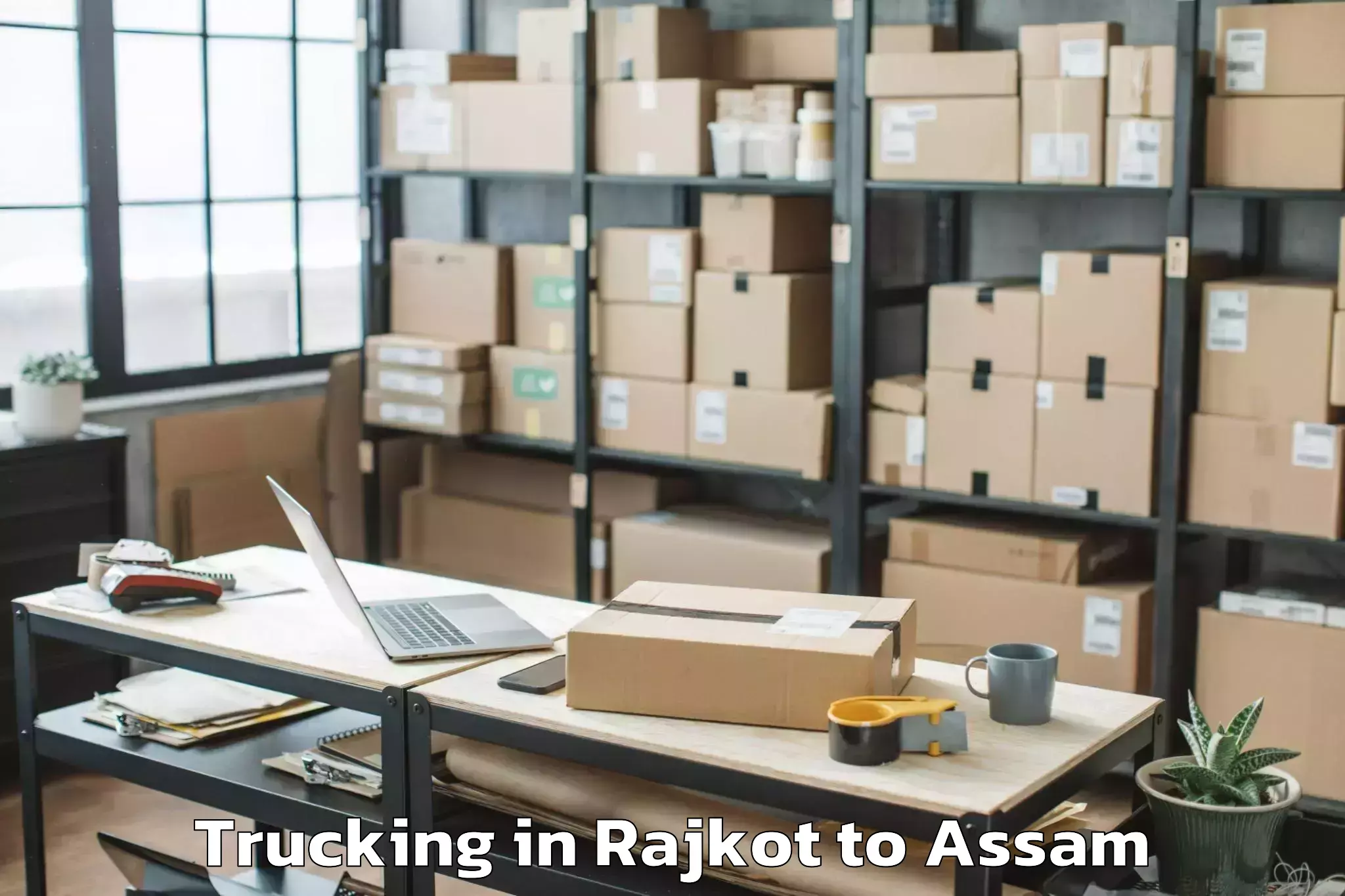 Book Your Rajkot to Bamunimaidan Trucking Today